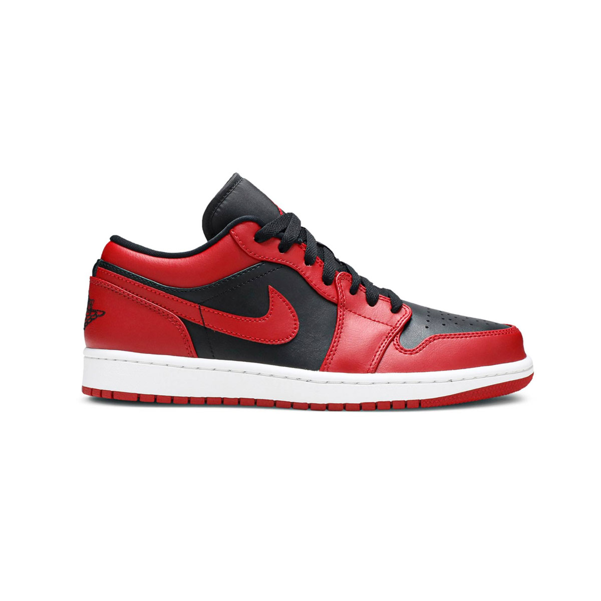Air Jordan 1 Low Reverse Bred Black Red 553558-606 BLACK RED | eBay