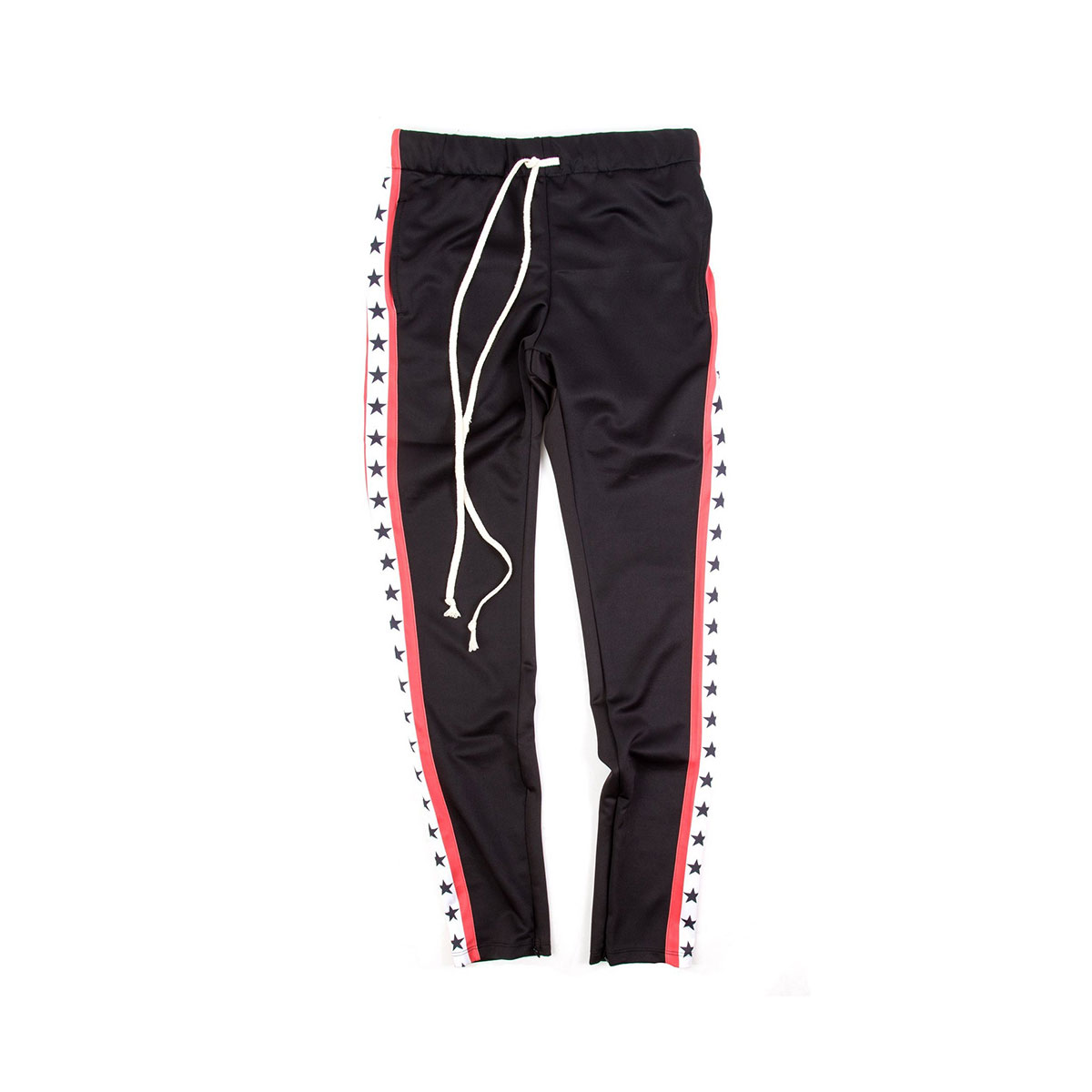 EPTM Men's Star Striped Track Pants Black White Red STAR STRIPED TRACK ...