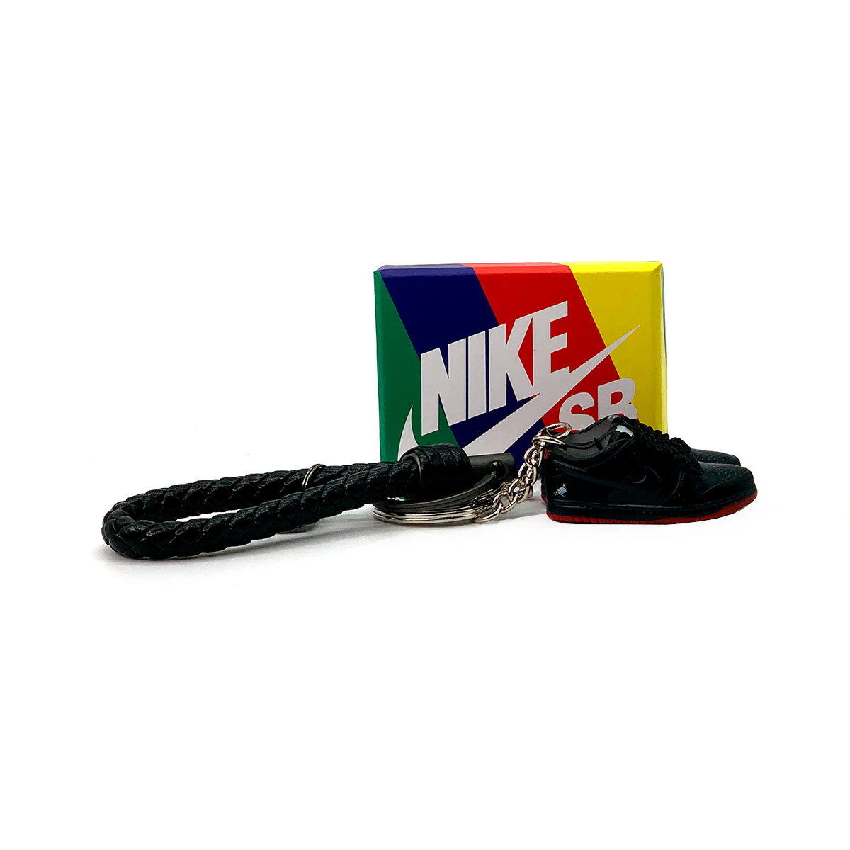 3d Sneaker Keychain Nike Sb Dunk Low Black Pigeon Pair Gift Set Ebay