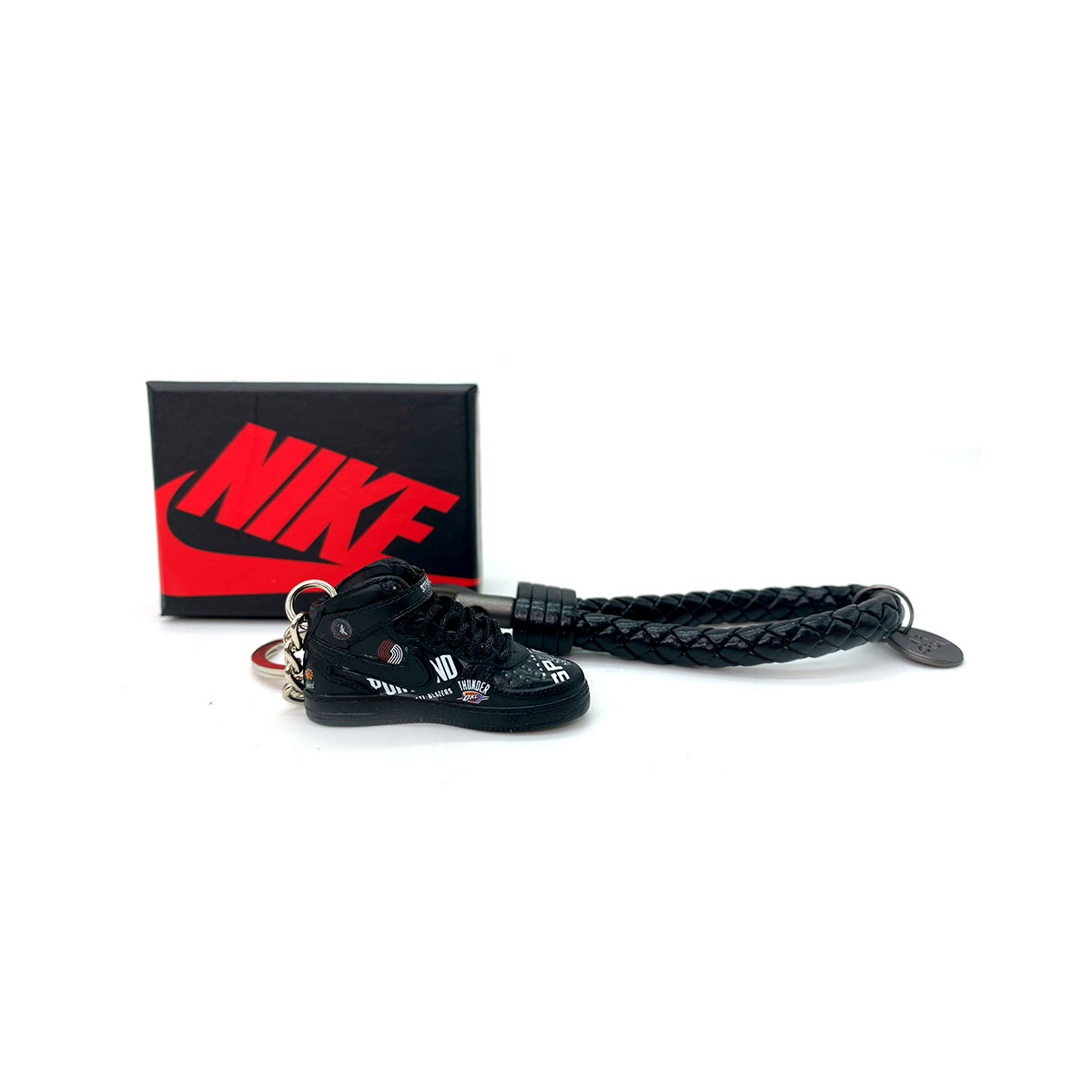 3D Sneaker Keychain Nike Air Force 1 Mid Supreme NBA
