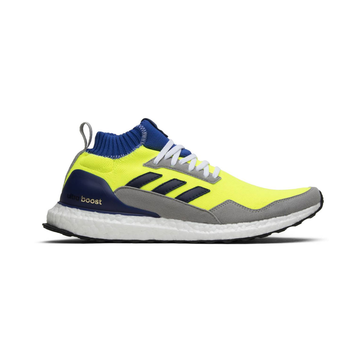 blue and yellow ultra boost